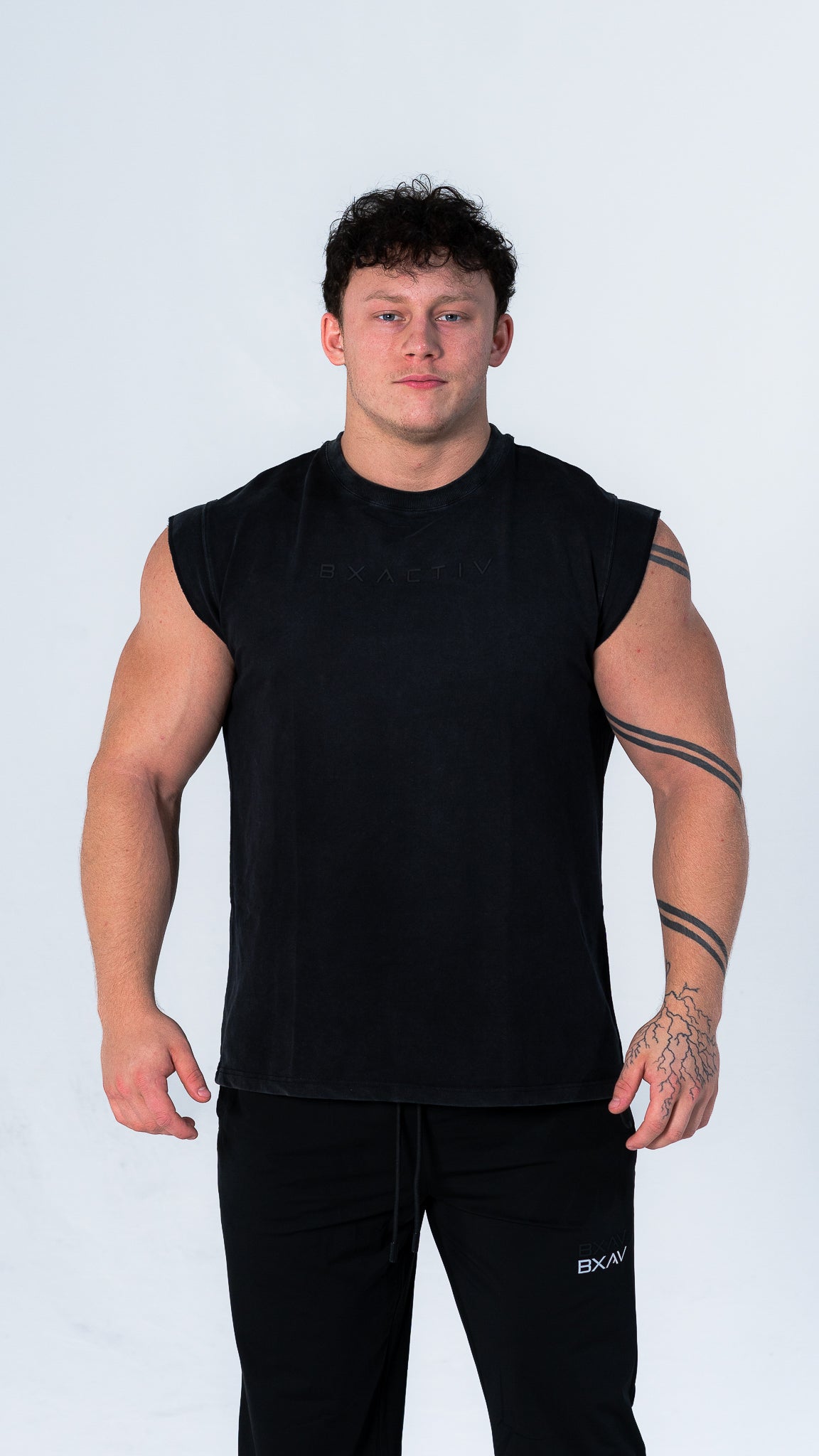 Capped Sleeve T-Shirt (Vintage Black)